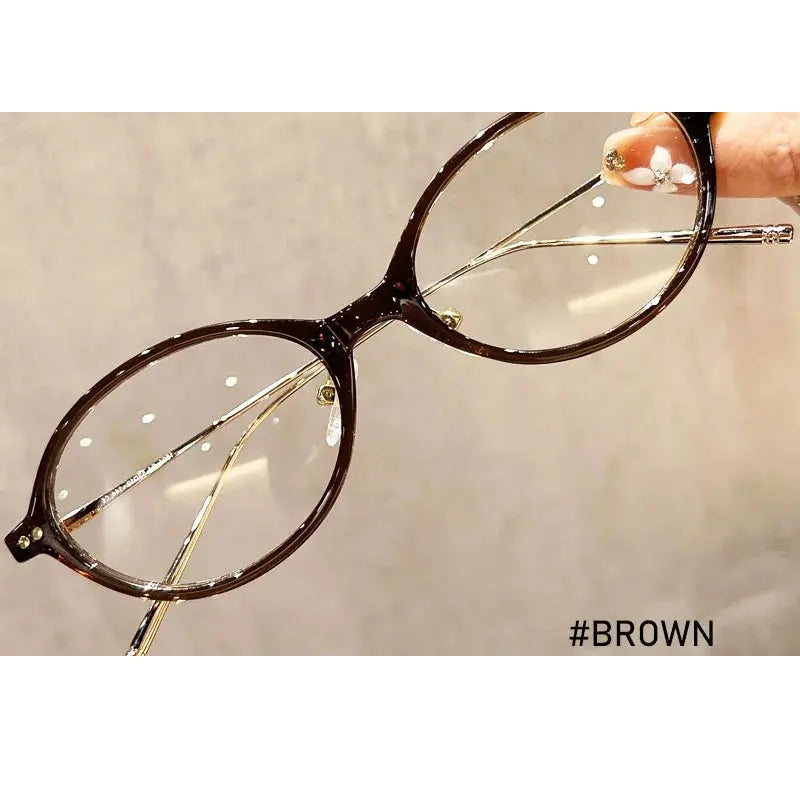 Kansept Unisex Full Rim Oval Tr 90 Metal Frames 180100