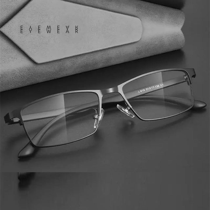 Kocolior 619474 Unisex Full Rim Square Brow Line Alloy Frames
