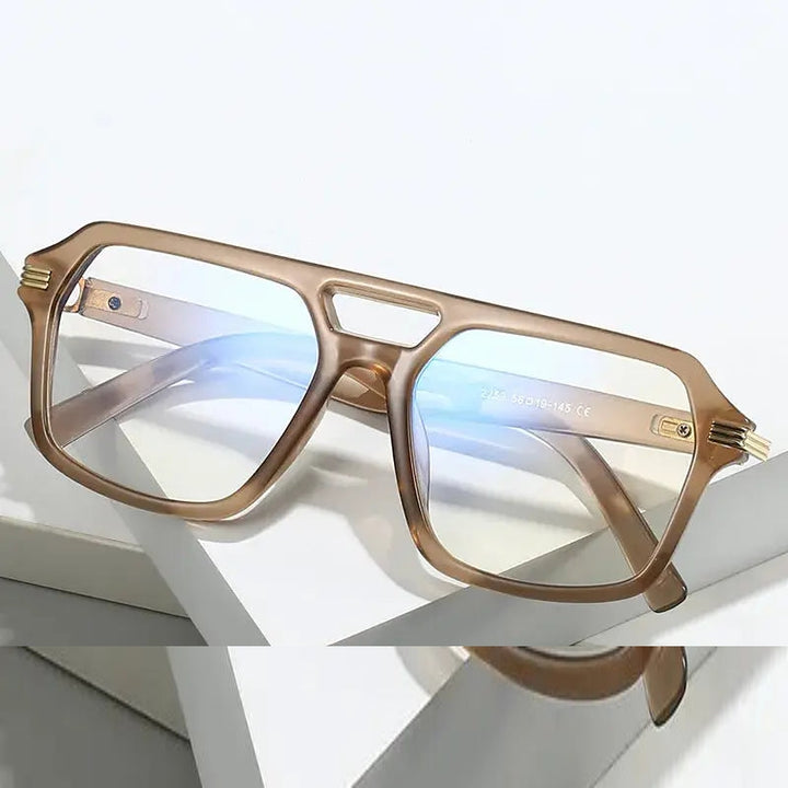 Kocolior 225900 Unisex Full Rim Square Double Bridge Tr 90 Frames