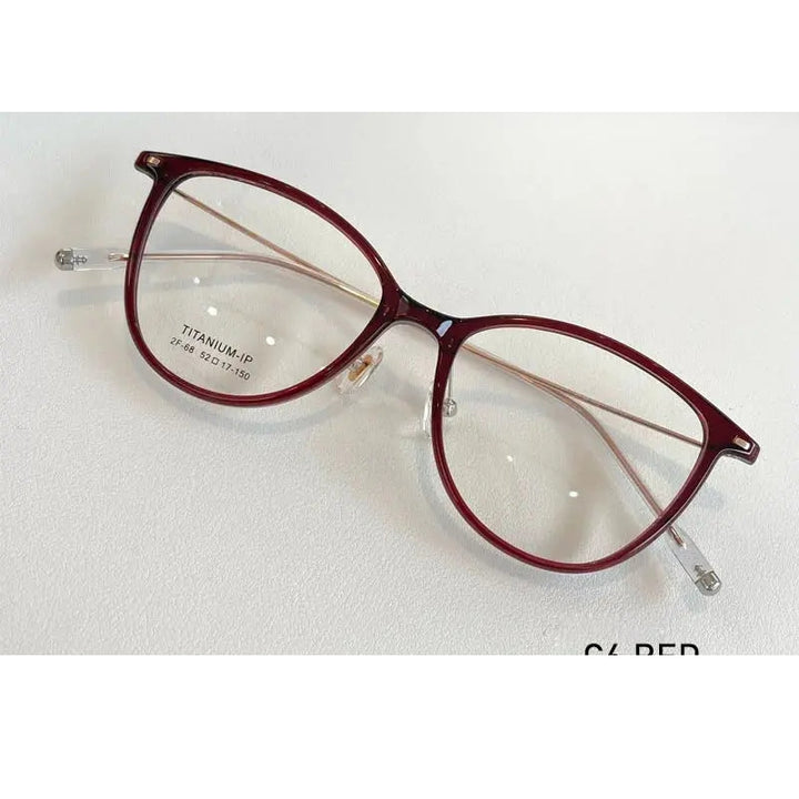 Kansept Unisex Full Rim Cat Eye Tr 90 Titanium Frames 206800