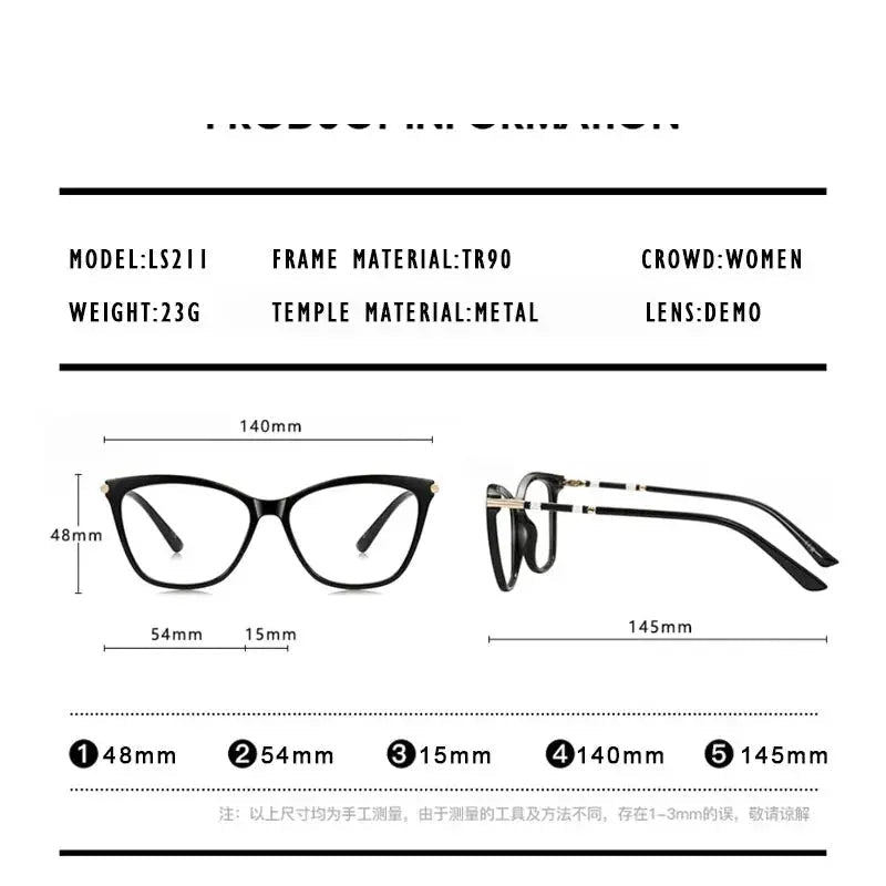 Kansept Unisex Full Rim Butterfly Tr 90 Metal Frames 152110