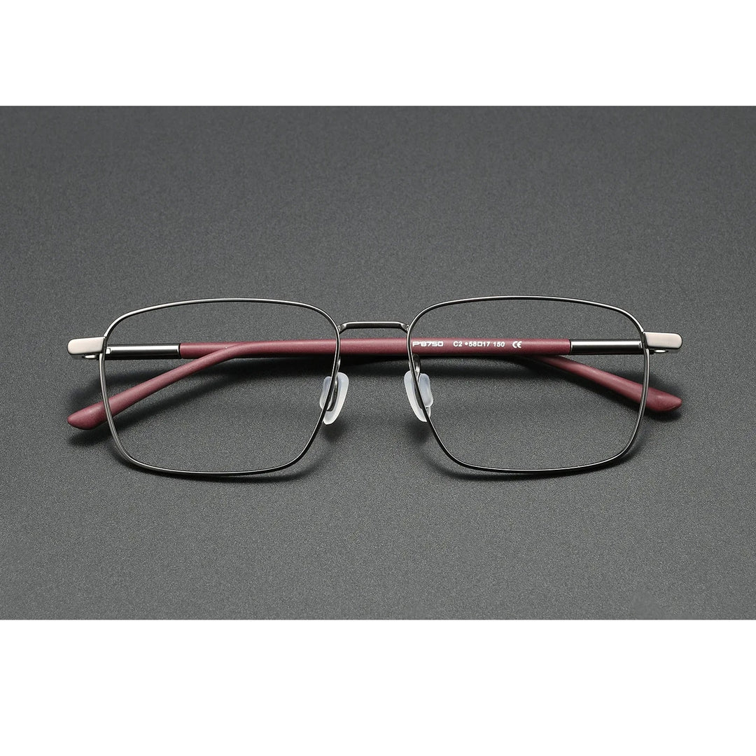 Bclear Men Full Rim Square Titanium Eyeglasses BSF-P8750JS