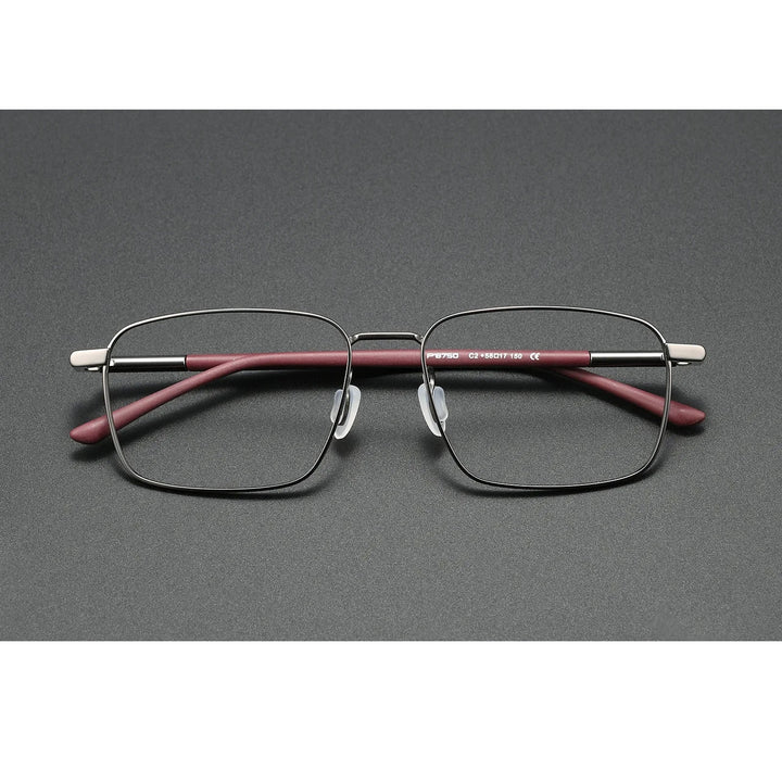 Bclear Men Full Rim Square Titanium Eyeglasses BSF-P8750JS