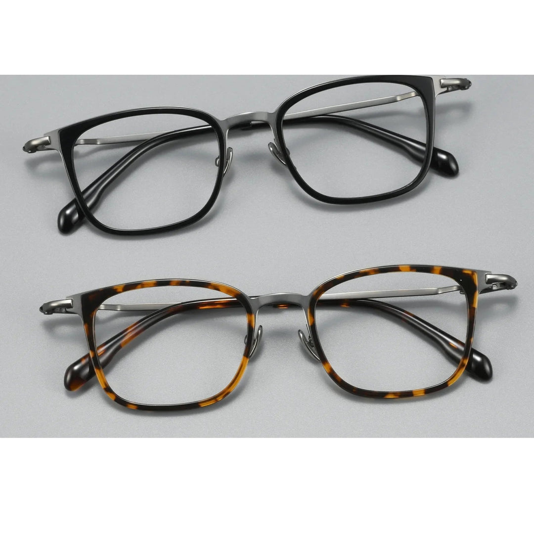 Bclear Unisex Full Rim Square Titanium Eyeglasses BSF-M80911S