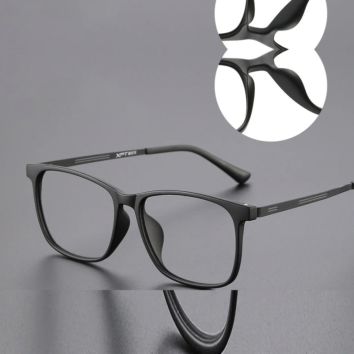 Bclear Unisex Full Rim Square TR90 Eyeglasses SM-9825