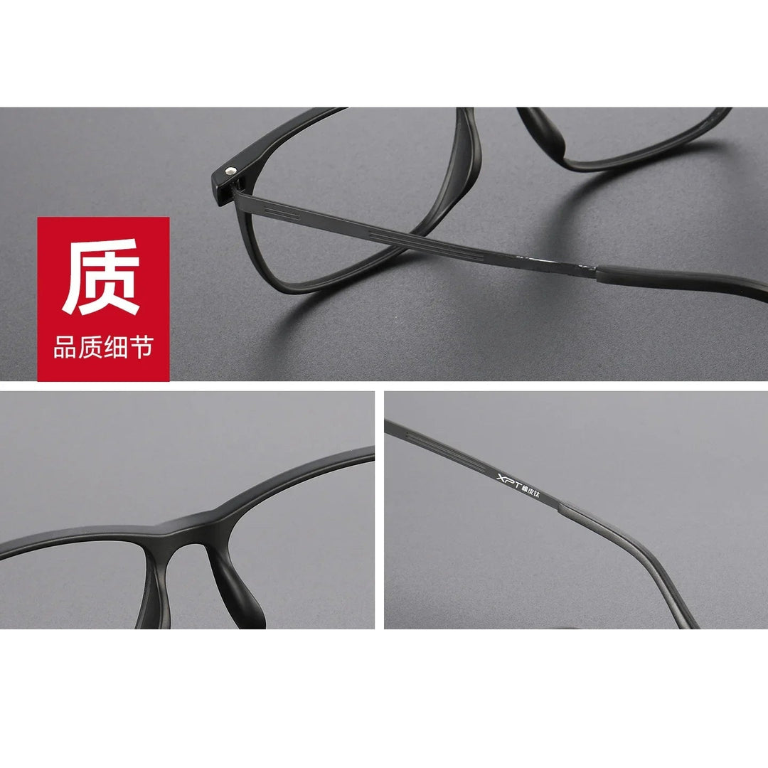 Bclear Unisex Full Rim Square TR90 Eyeglasses SM-9825
