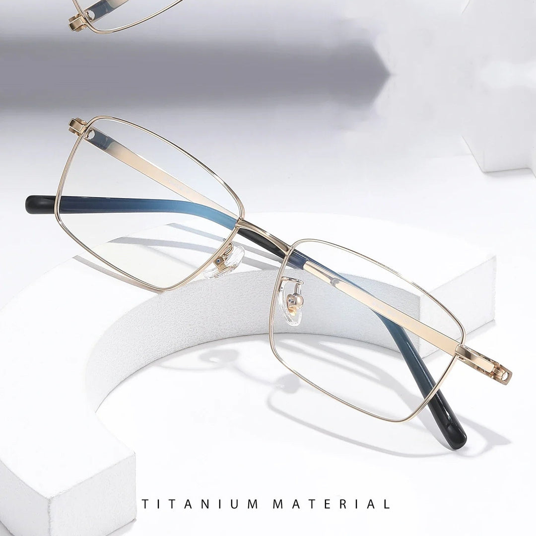 Bclear Men Full Rim Square Titanium Eyeglasses SM-91357