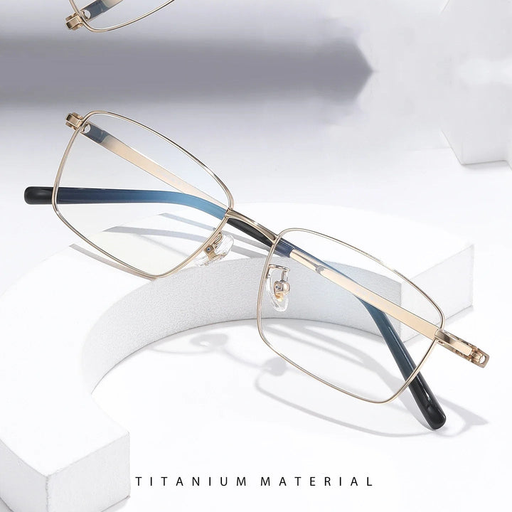 Bclear Men Full Rim Square Titanium Eyeglasses SM-91357