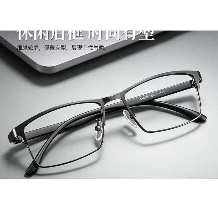 Bclear Unisex Full Rim Square Alloy Eyeglasses MY-L610