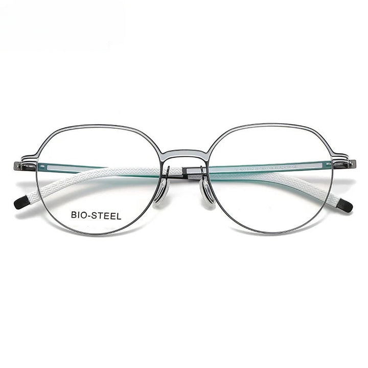 Chashma Ottica Unisex Full Rim Titanium Prescription Eyeglasses 460