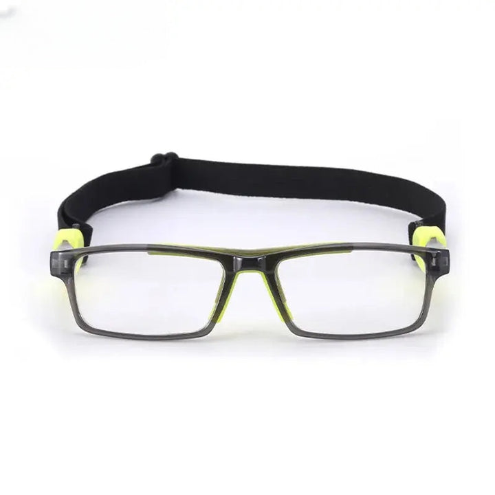 Chashma Ottica Unisex Full Rim Square Tr 90 Titanium Sport Eyeglasses C050