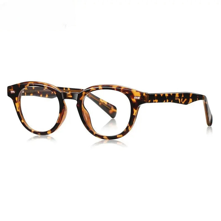 Chashma Ottica Unisex Full Rim Round Tr 90 Titanium Eyeglasses 474016