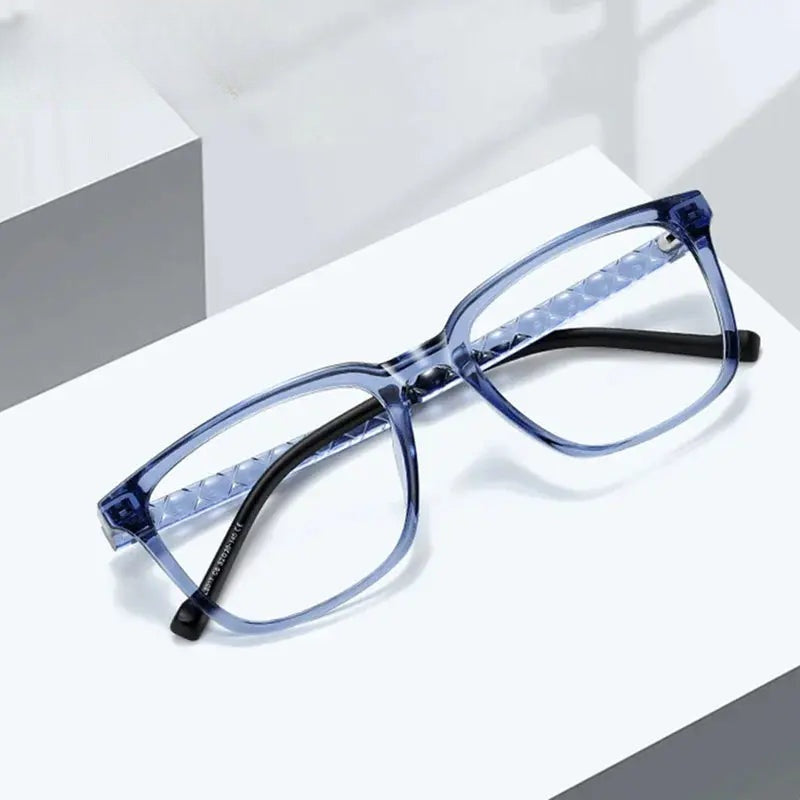 Chashma Ottica Unisex Full Rim Square Tr 90 Titanium Eyeglasses 474017