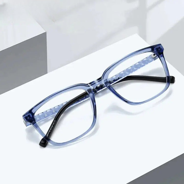 Chashma Ottica Unisex Full Rim Square Tr 90 Titanium Eyeglasses 474017