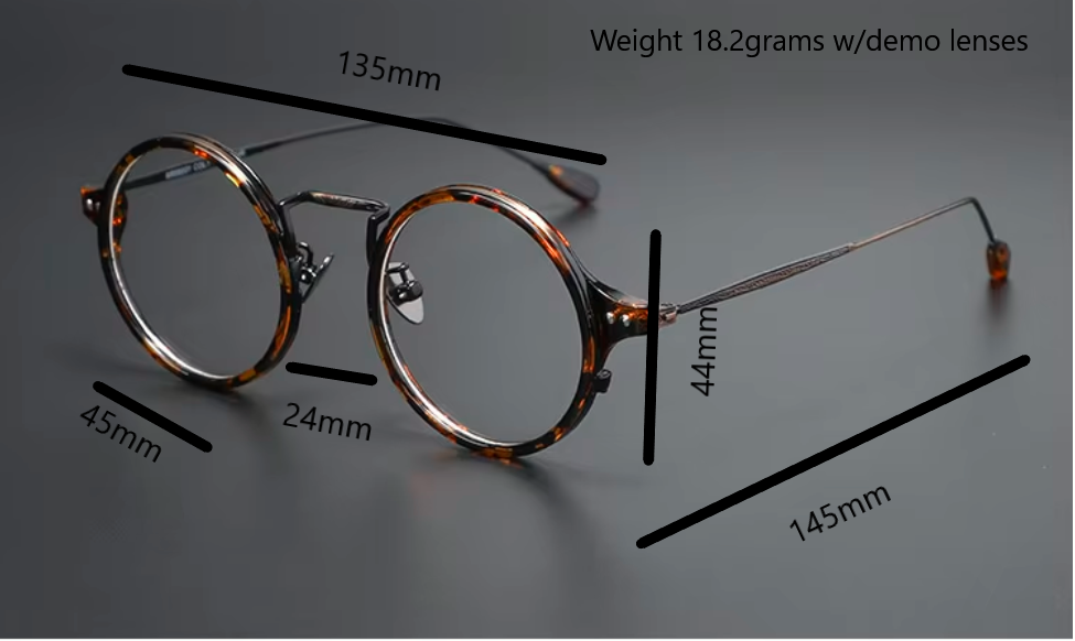 Cubojue Unisex Full Rim Round Acetate Alloy Myopia Reading Glasses M Reading Glasses Cubojue