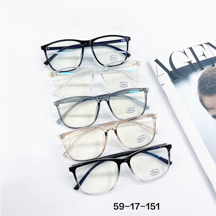 Cubojue Unisex Full Rim Oversized Square Tr 90 Titanium Eyeglasses 30011 - Size Chart