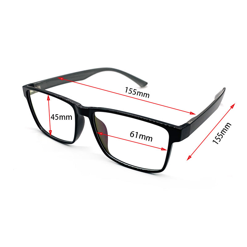 Cubojue Unisex Reading Glasses 155mm Oversized Tr 90 Big Full Rim - Size Chart