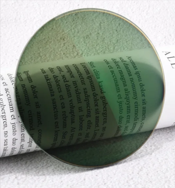 Cubojue 1.56 Index Single Vision Colorful Myopic Photochromic Lenses Lenses Cubojue Lenses Green  