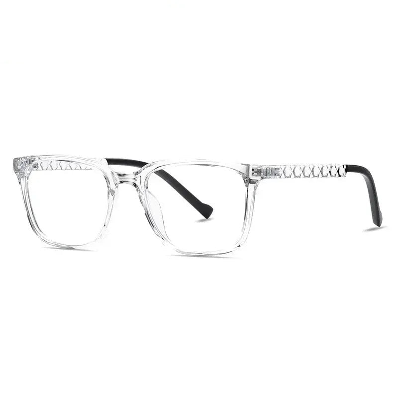 Chashma Ottica Unisex Full Rim Square Tr 90 Titanium Eyeglasses 474017