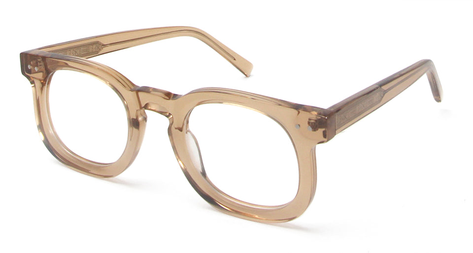 Esnbie Unisex Full Rim Oval Square Thick Acetate Eyeglasses 230359.