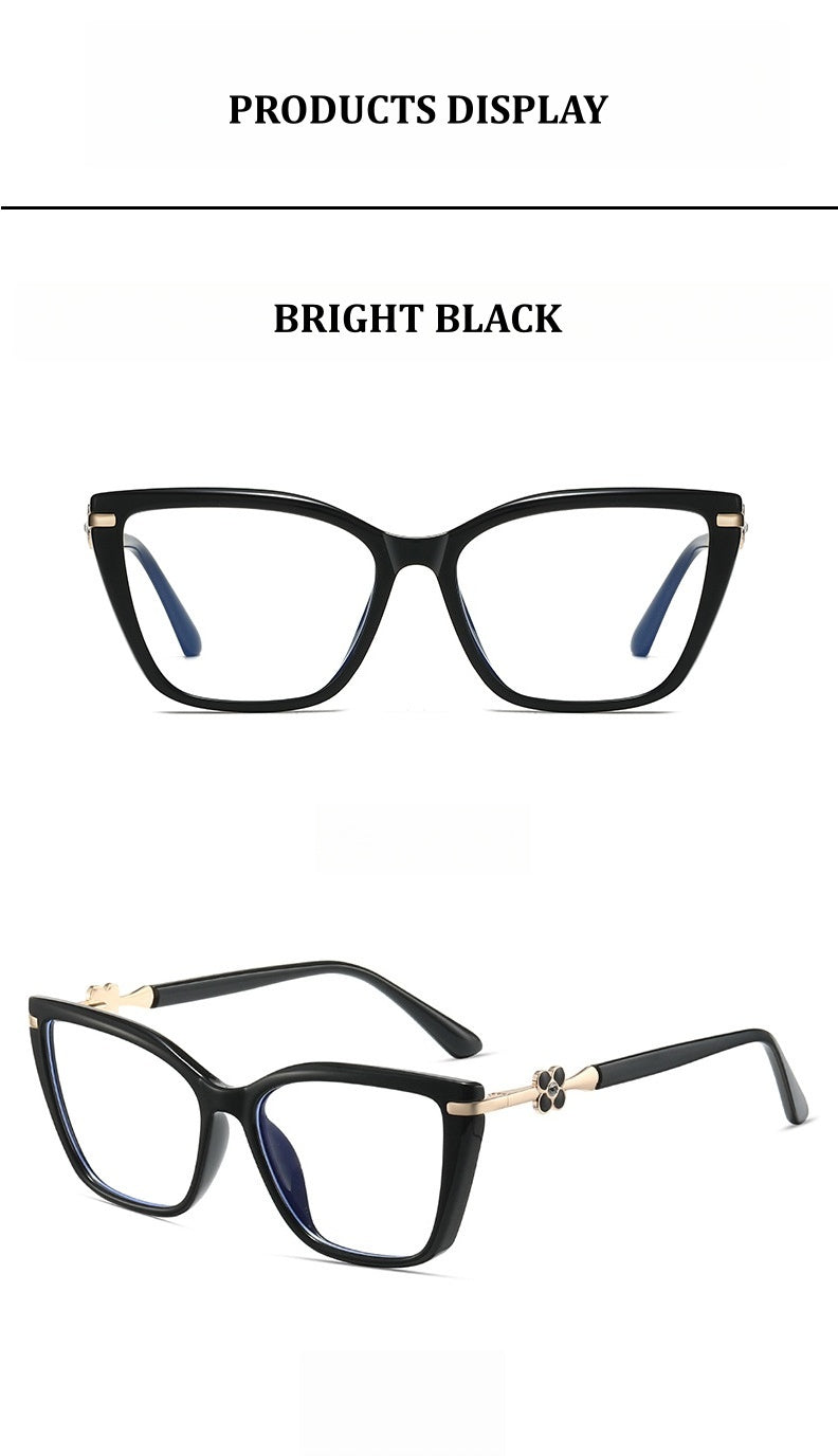 Chashma Ochki Womens Full Rim Cat Eye Tr 90 Alloy Eyeglasses 883004 — view 2 | Chashma Ochki at FuzWeb