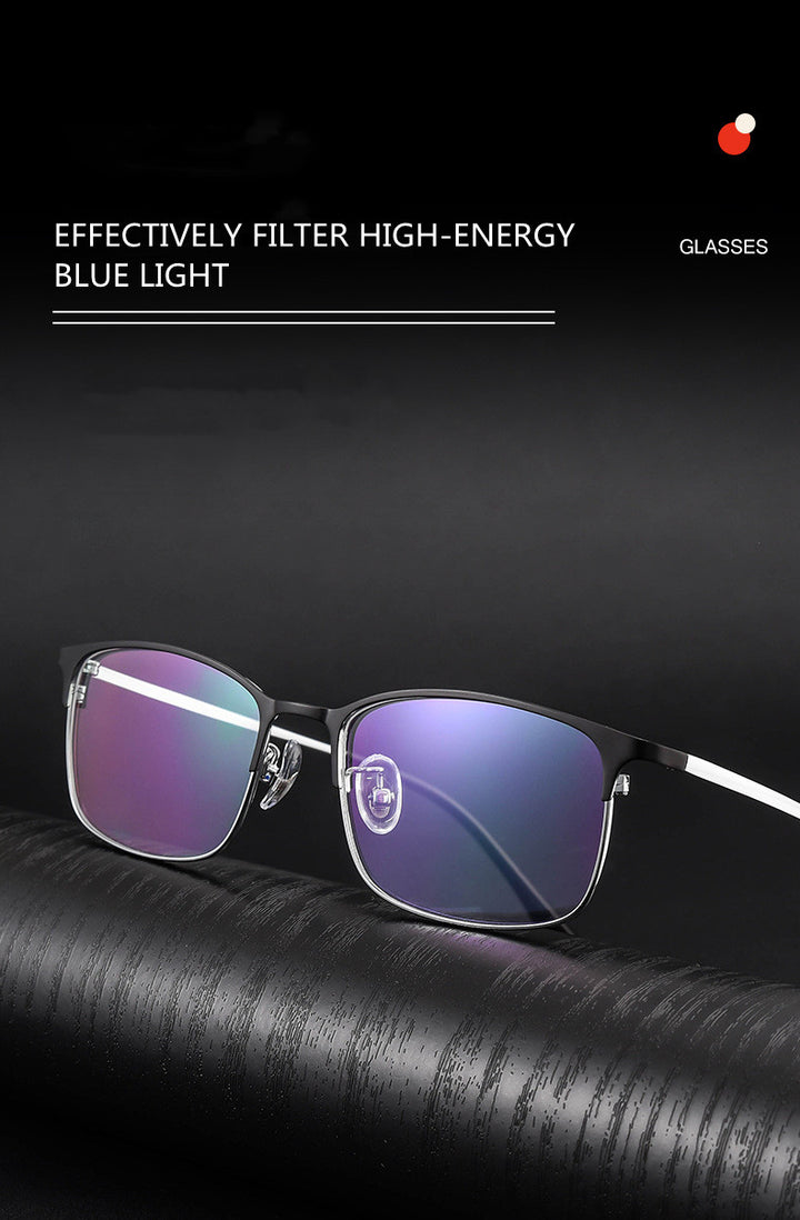 Kocolior Unisex Full Rim Square Alloy Hyperopic Reading Glasses 38010 — view 1 | Kocolior at FuzWeb
