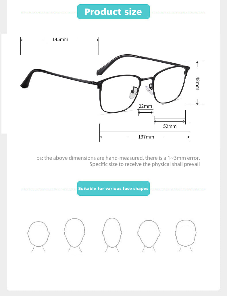 Vicky Womens Full Rim Square Stainless Steel Reading Glasses 633617 — view 1 | Vicky at FuzWeb