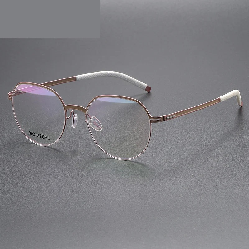 Chashma Ottica Unisex Full Rim Titanium Prescription Eyeglasses 460