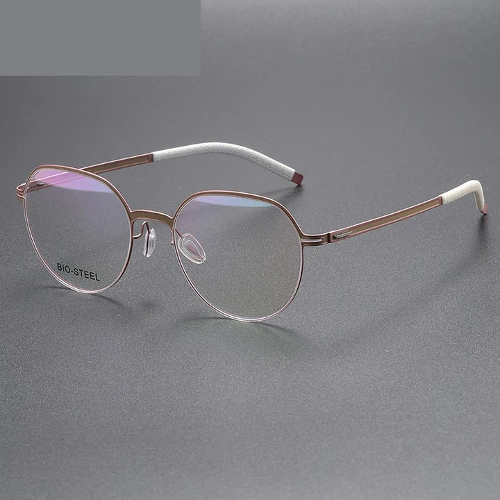 Chashma Ottica Unisex Full Rim Titanium Prescription Eyeglasses 460