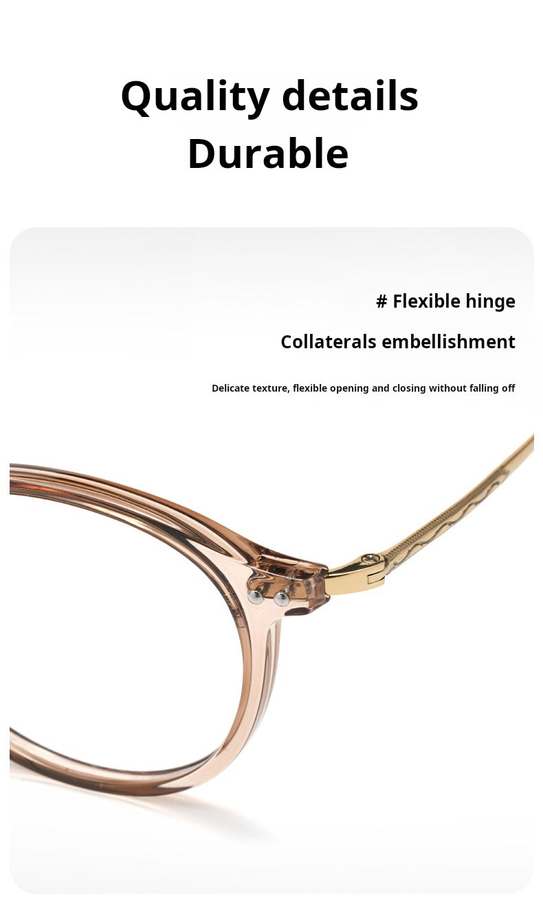 Xbora Womens Full Rim Round Tr 90 Titanium Eyeglasses 518276 — view 1 | Xbora at FuzWeb
