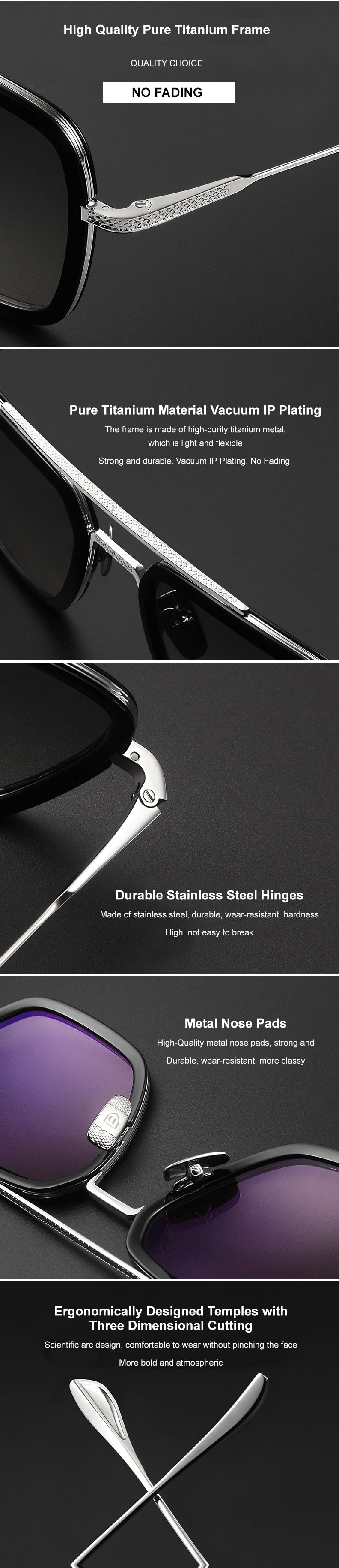Chashma Unisex Full Rim Square Double Bridge Acetate Titanium Eyeglasses T927 — view 7 | Chashma at FuzWeb