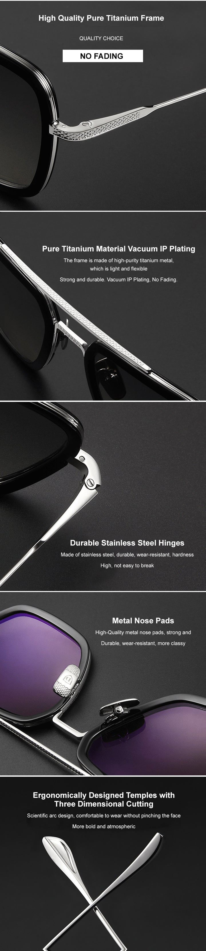 Chashma Unisex Full Rim Square Double Bridge Acetate Titanium Eyeglasses T927 — view 7 | Chashma at FuzWeb