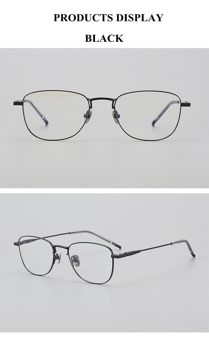 Chashma Unisex Full Rim Polygon Square Titanium Eyeglasses 887465.
