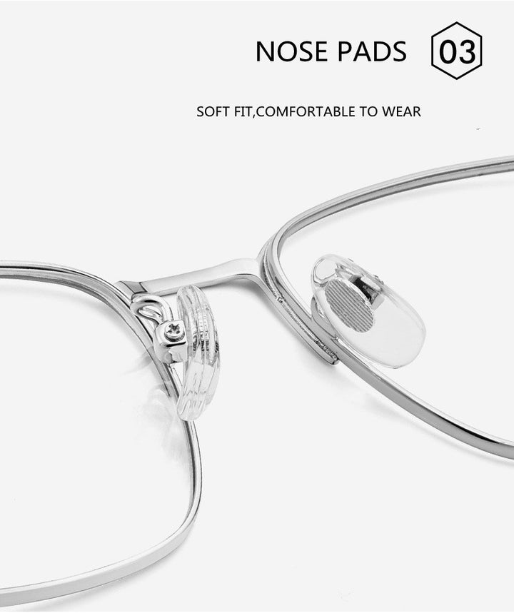 Kocolior Unisex Full Rim Square Acetate Alloy Hyperopic Reading Glasses 91872 — view 5 | Kocolior at FuzWeb