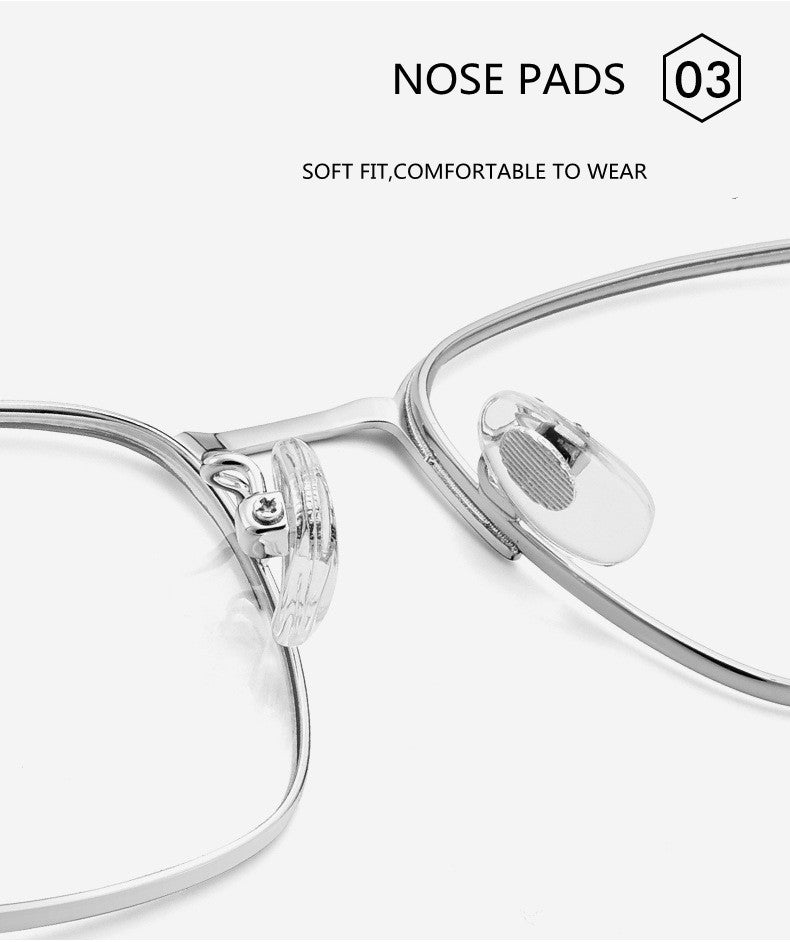Kocolior Unisex Full Rim Square Acetate Alloy Hyperopic Reading Glasses 91872 — view 5 | Kocolior at FuzWeb
