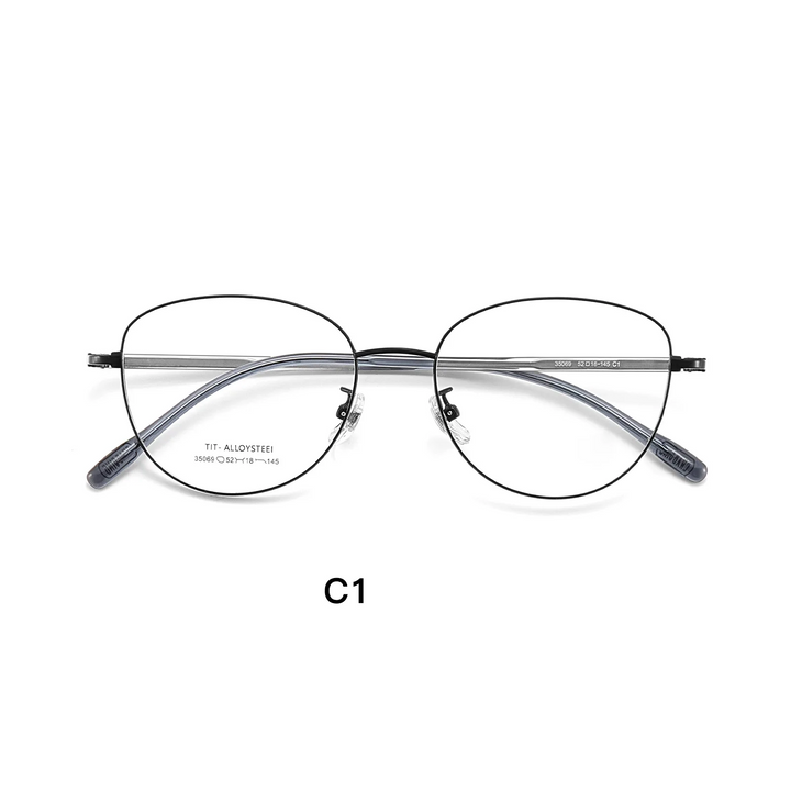 Gmei Optical 35069 women's cat eye alloy prescription eyeglasses — view 4