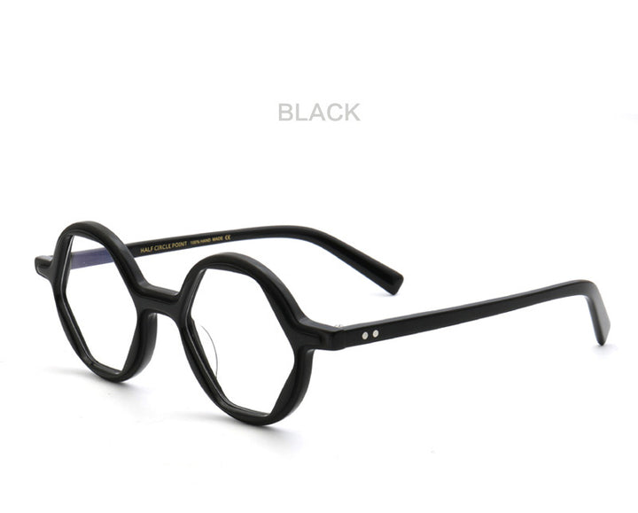 Muzz Mens Full Rim Polygon Acetate Eyeglasses Pes8.