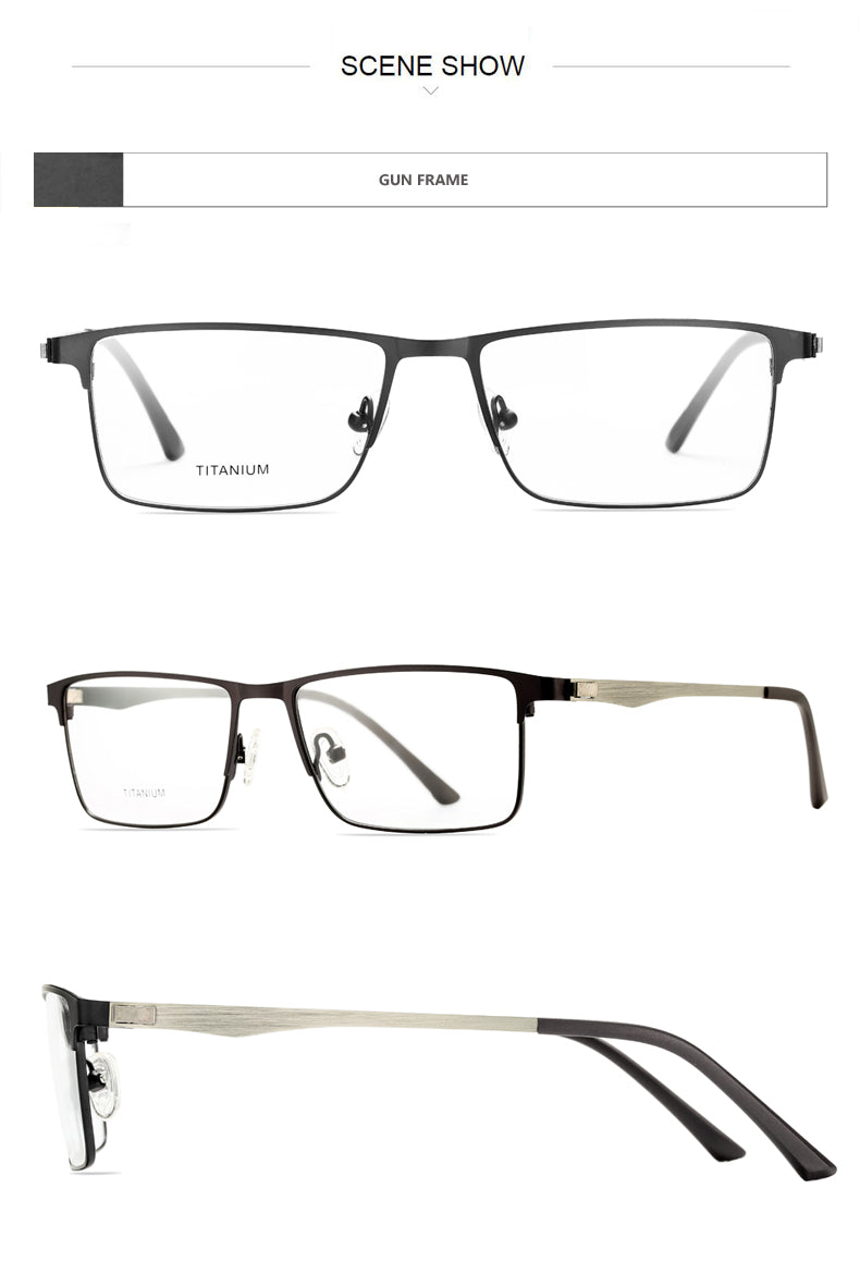 Oveliness Unisex Full Rim Square Screwless Alloy Eyeglasses 98684 — view 2 | Oveliness at FuzWeb