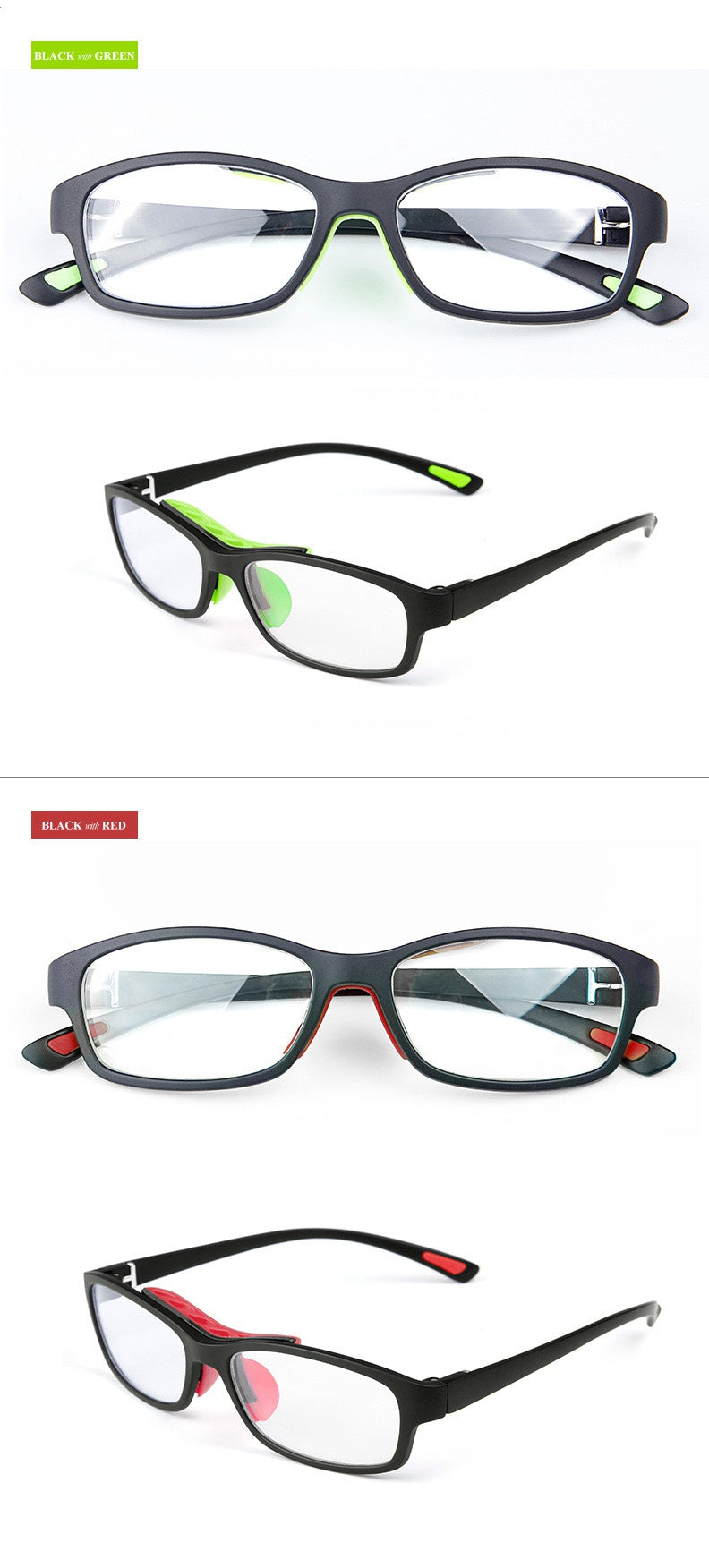 Chashma Ottica Unisex Full Rim Square Tr 90 Titanim Sport Goggle Eyeglasses 010.