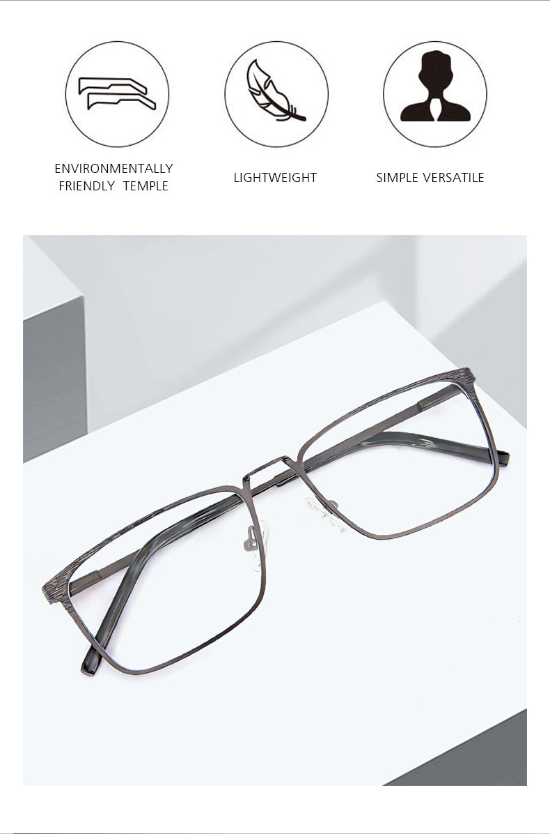 Kansept Womens Full Rim Square Metal Frames 900100 — view 2 | Kansept at FuzWeb