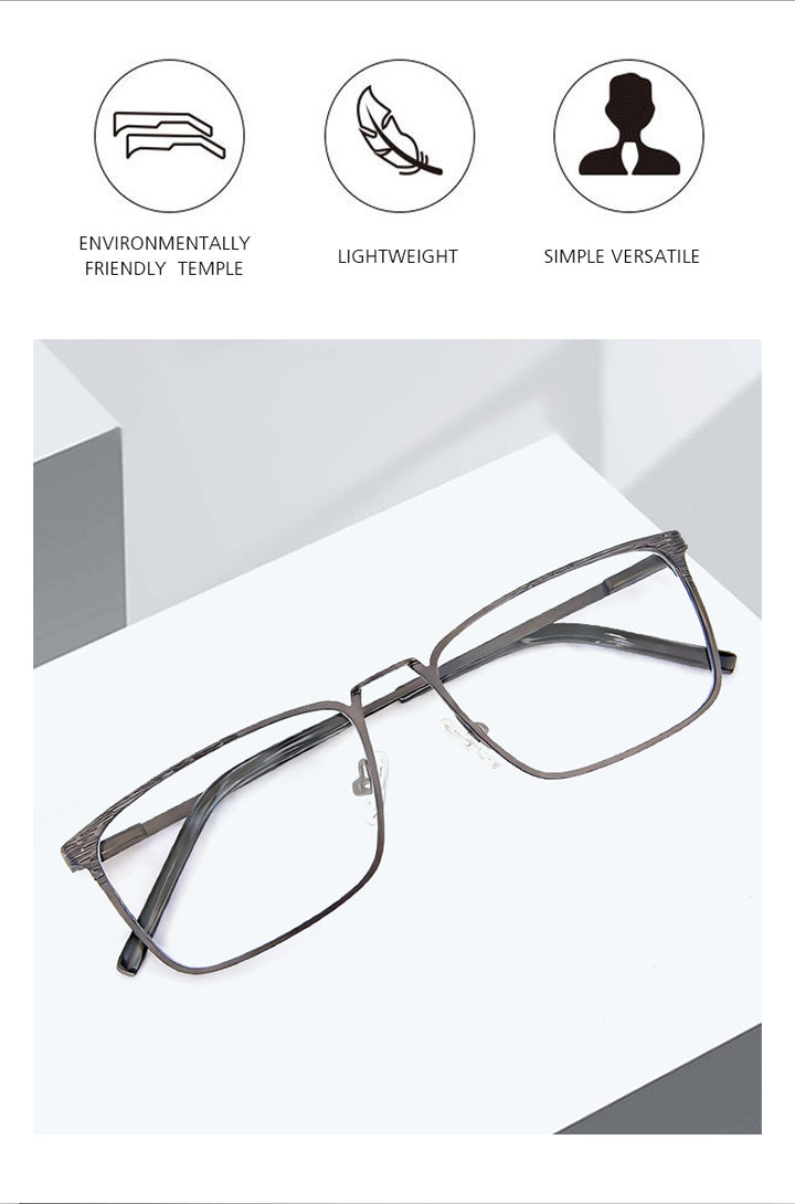 Kansept Womens Full Rim Square Metal Frames 900100 — view 2 | Kansept at FuzWeb