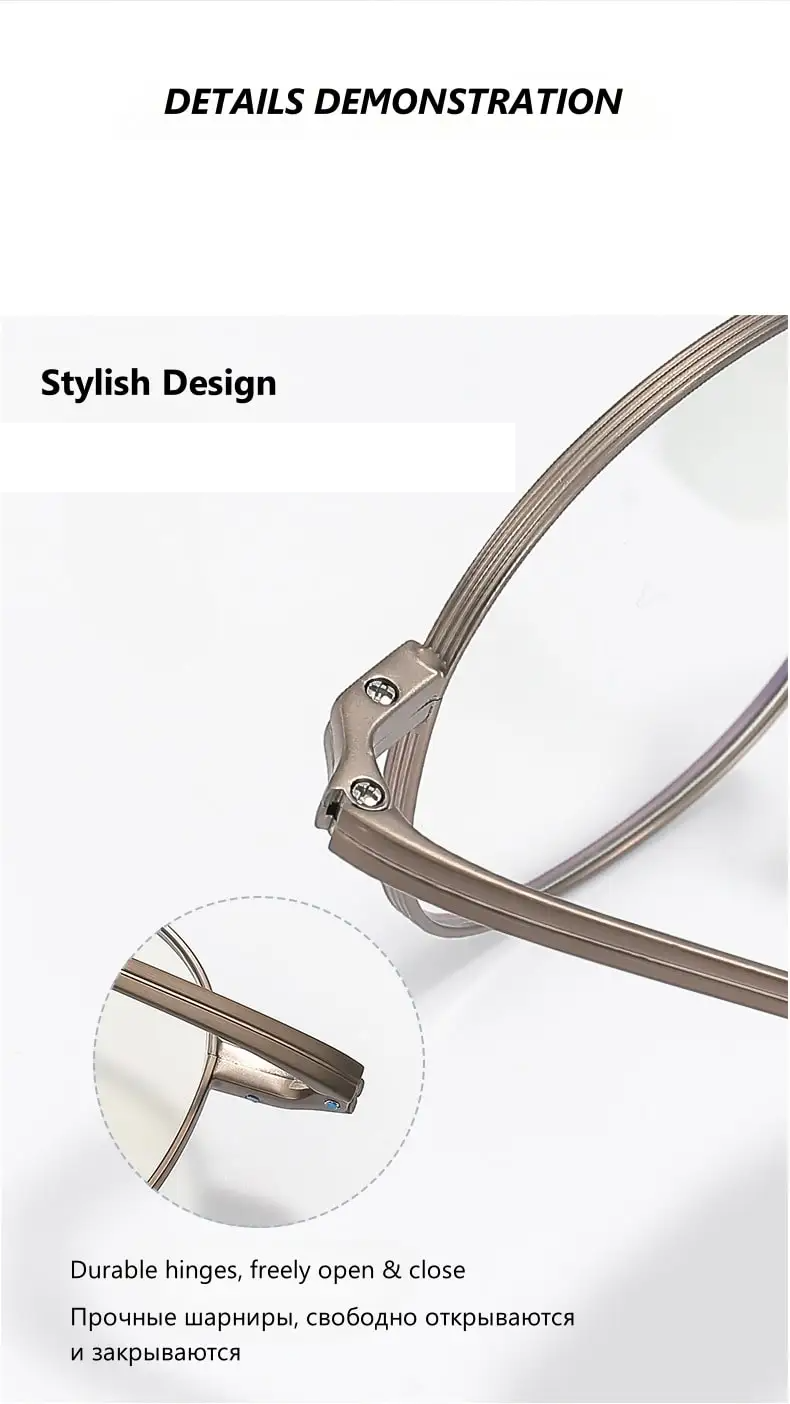 Summer Flower Unisex Full Rim Oval Square Titanium Eyeglasses 88055