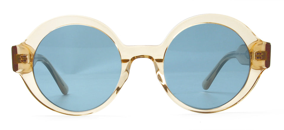 Esnbie Unisex Full Rim Round Thick Acetate Sunglasses 220071.