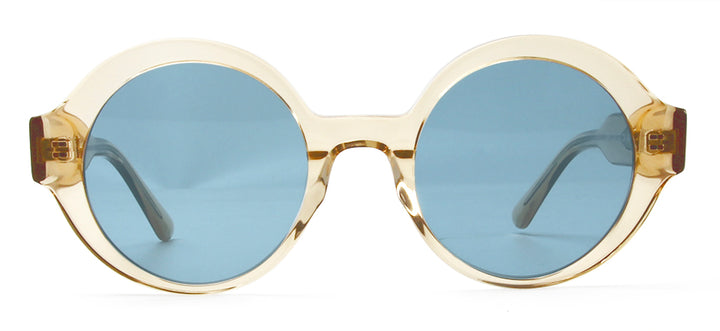 Esnbie Unisex Full Rim Round Thick Acetate Sunglasses 220071.