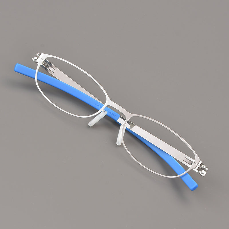 Aimee Womens Full Rim Oval Round Screwless Steel Eyeglasses 71003 — view 1 | Aimee at FuzWeb