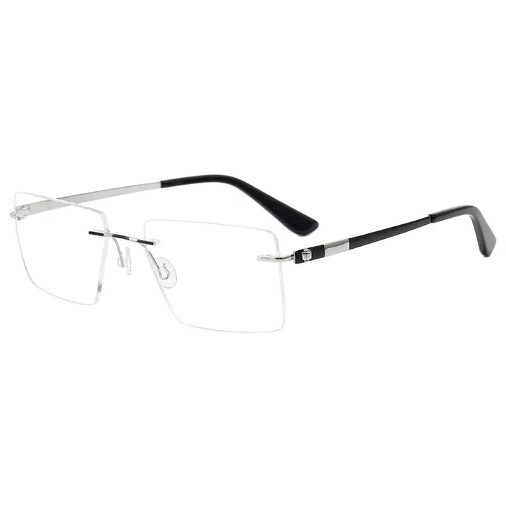 Krasivyy Unisex Rimless Square Screwless Titanium Eyeglasses 95015.