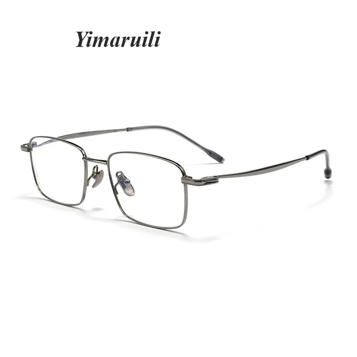 Yimaruili Women's Full Rim Square Titanium Eyeglasses 78947