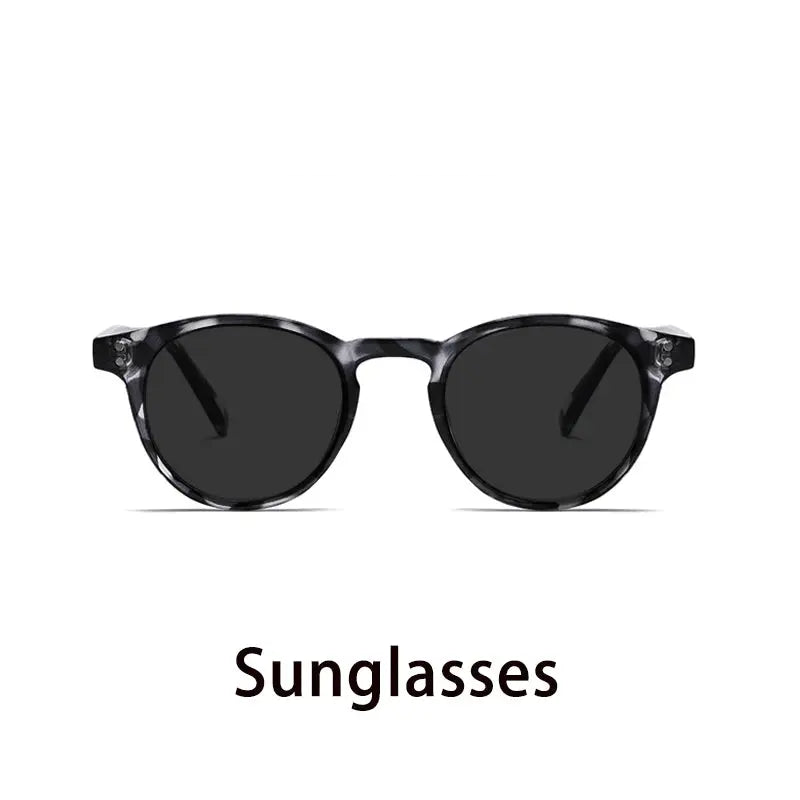 Kocolior Unisex Full Rim Round Acetate Hyperopic Reading Glasses 3313.