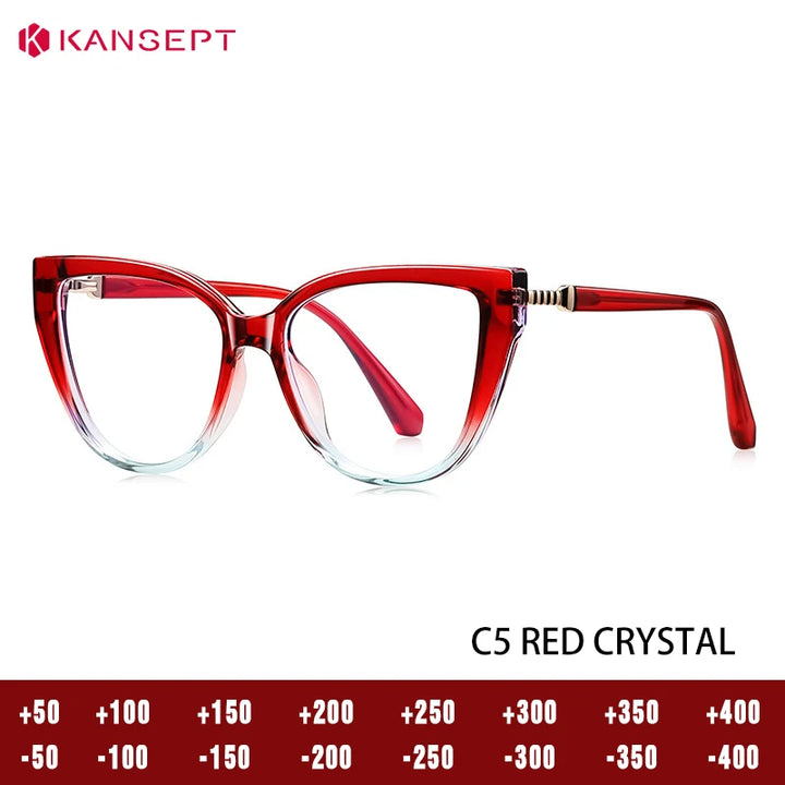 Kansept Unisex Full Rim Cat Eye Tr 90 Frames 152490 FuzWeb