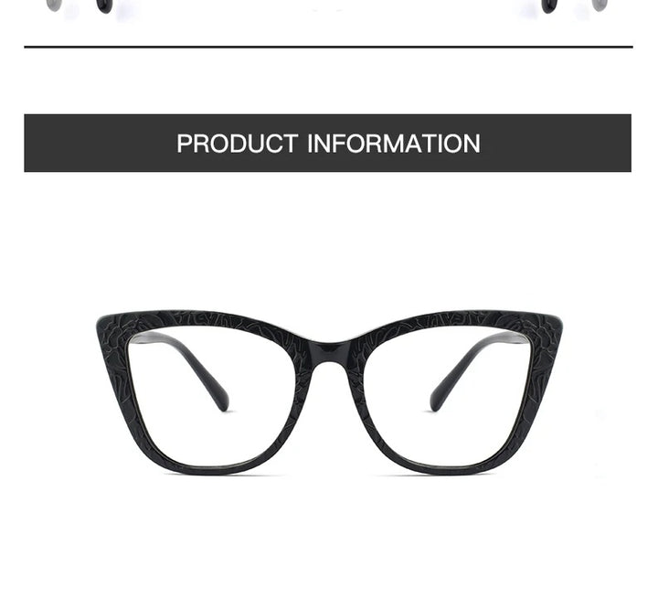 Hotochki Womens Full Rim Cat Eye TR-90 Resin Acetate Frame Eyeglasses Z508 — view 15 | Hotochki at FuzWeb